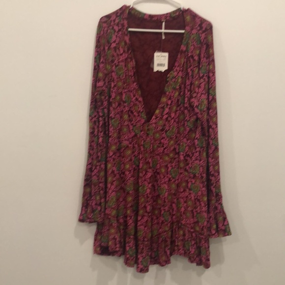 Free People NWT ($108 retail!) Olivia Printed Tunic Top/Dress 🌺 - Picture 2 of 10